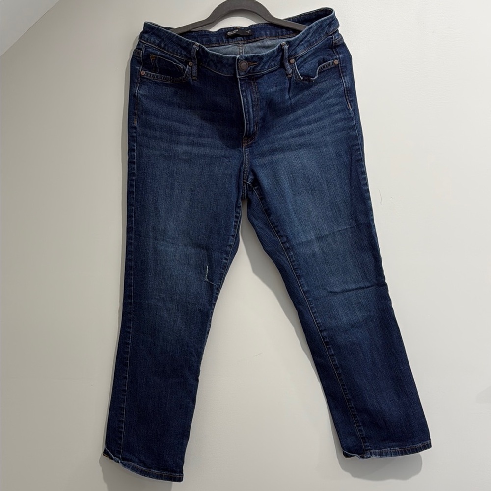 Simply Vera Vera Wang Dark Blue Ankle Jeans